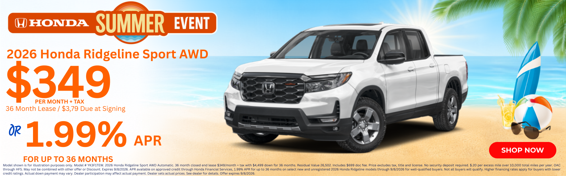 Best Honda Ridgeline Lease Deals and Sale Prices In Phoenix 